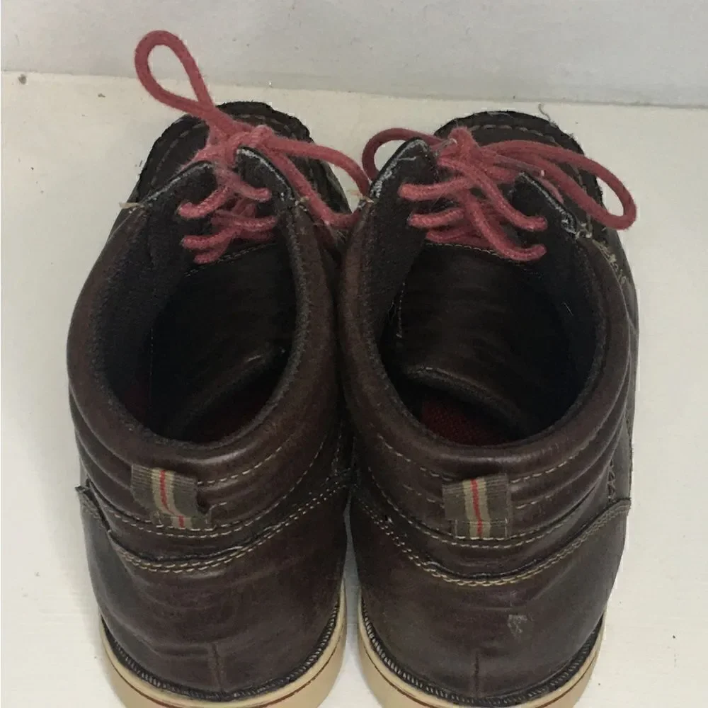 Alvey Hiking Boots Little Boys Size 3M Brown Burgundy Laces​​